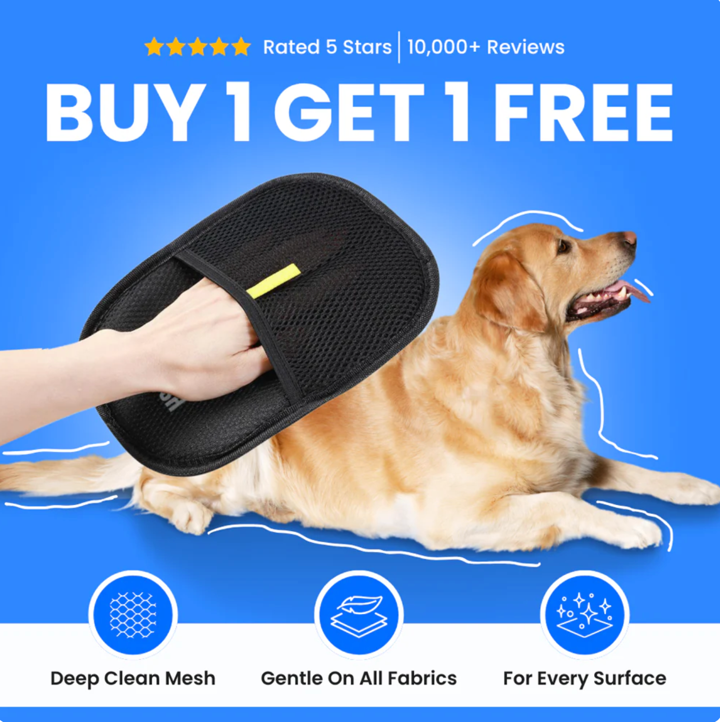 GroomMate™ Pet Hair Remover Glove