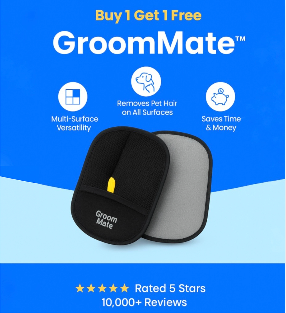 GroomMate™ Pet Hair Remover Glove